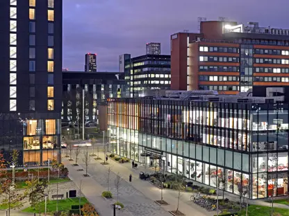 AMBS campus in the evening