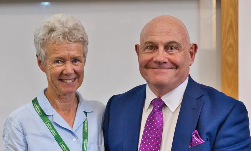 Image of Anne Whipp and Professor Gerard Hodgkinson