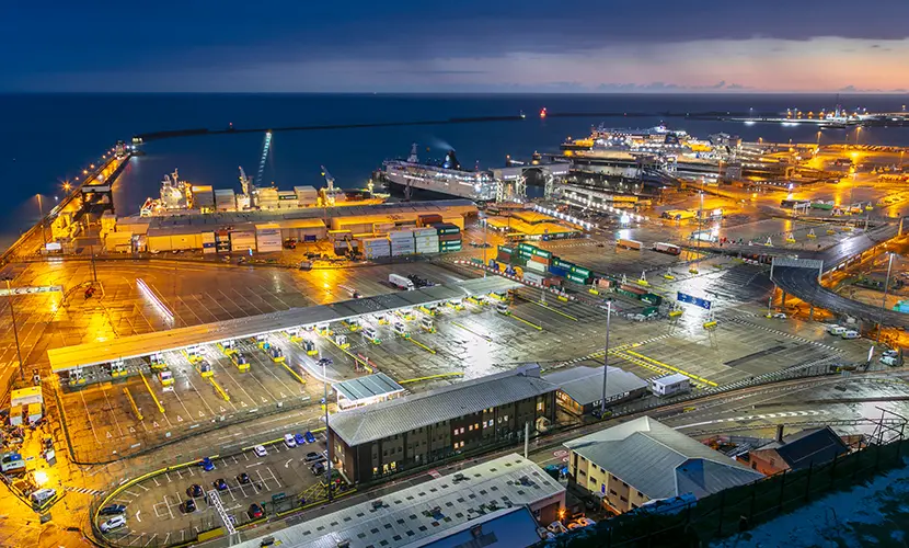 The Port of Dover, Kent.